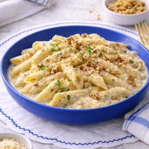 Penne cremoso com Gorgonzola